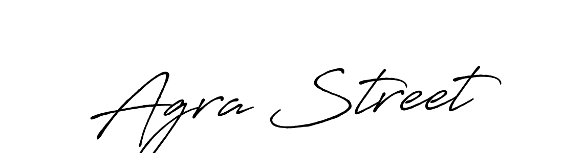Use a signature maker to create a handwritten signature online. With this signature software, you can design (Antro_Vectra_Bolder) your own signature for name Agra Street. Agra Street signature style 7 images and pictures png