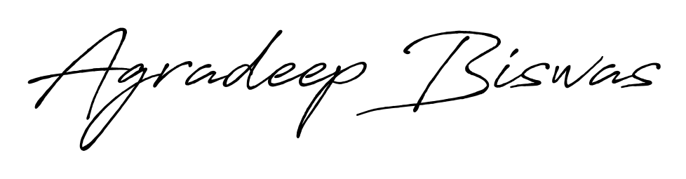 Master the art of signing with Agradeep Biswas written in fluent Antro_Vectra_Bolder script. A great template to practice and refine your handwriting. Agradeep Biswas signature style 7 images and pictures png