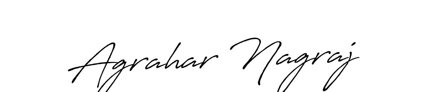 How to Draw Agrahar Nagraj signature style? Antro_Vectra_Bolder is a latest design signature styles for name Agrahar Nagraj. Agrahar Nagraj signature style 7 images and pictures png
