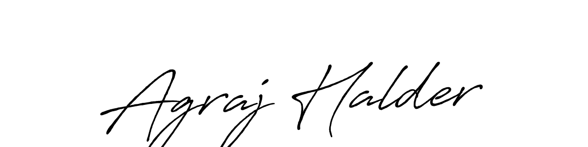 It looks lik you need a new signature style for name Agraj Halder. Design unique handwritten (Antro_Vectra_Bolder) signature with our free signature maker in just a few clicks. Agraj Halder signature style 7 images and pictures png