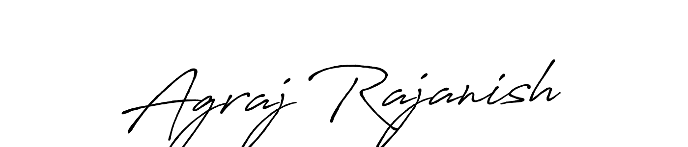 Similarly Antro_Vectra_Bolder is the best handwritten signature design. Signature creator online .You can use it as an online autograph creator for name Agraj Rajanish. Agraj Rajanish signature style 7 images and pictures png
