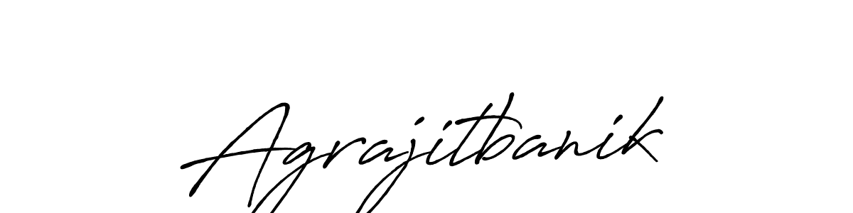 Antro_Vectra_Bolder is a professional signature style that is perfect for those who want to add a touch of class to their signature. It is also a great choice for those who want to make their signature more unique. Get Agrajitbanik name to fancy signature for free. Agrajitbanik signature style 7 images and pictures png