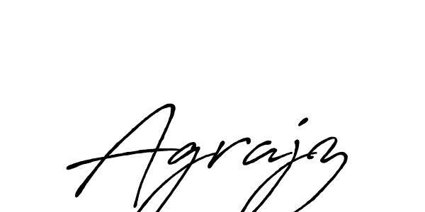 Create a beautiful signature design for name Agrajz. With this signature (Antro_Vectra_Bolder) fonts, you can make a handwritten signature for free. Agrajz signature style 7 images and pictures png