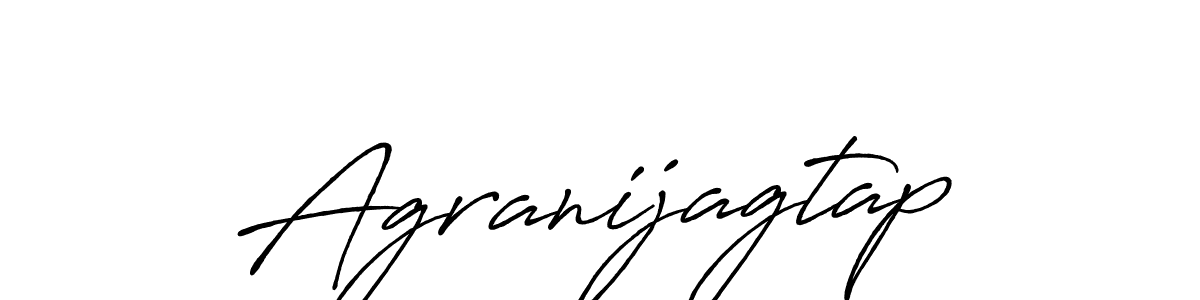 Create a beautiful signature design for name Agranijagtap. With this signature (Antro_Vectra_Bolder) fonts, you can make a handwritten signature for free. Agranijagtap signature style 7 images and pictures png