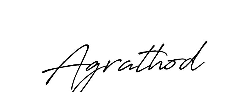Use a signature maker to create a handwritten signature online. With this signature software, you can design (Antro_Vectra_Bolder) your own signature for name Agrathod. Agrathod signature style 7 images and pictures png