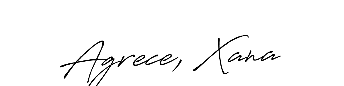 Once you've used our free online signature maker to create your best signature Antro_Vectra_Bolder style, it's time to enjoy all of the benefits that Agrece, Xana name signing documents. Agrece, Xana signature style 7 images and pictures png