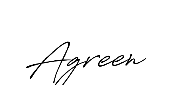 Create a beautiful signature design for name Agreen. With this signature (Antro_Vectra_Bolder) fonts, you can make a handwritten signature for free. Agreen signature style 7 images and pictures png