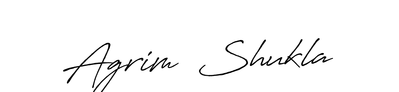 Once you've used our free online signature maker to create your best signature Antro_Vectra_Bolder style, it's time to enjoy all of the benefits that Agrim  Shukla name signing documents. Agrim  Shukla signature style 7 images and pictures png