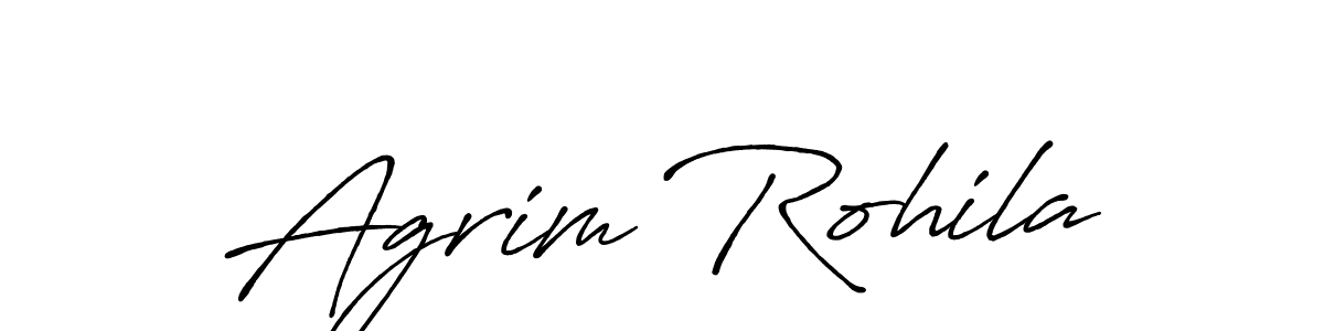 It looks lik you need a new signature style for name Agrim Rohila. Design unique handwritten (Antro_Vectra_Bolder) signature with our free signature maker in just a few clicks. Agrim Rohila signature style 7 images and pictures png