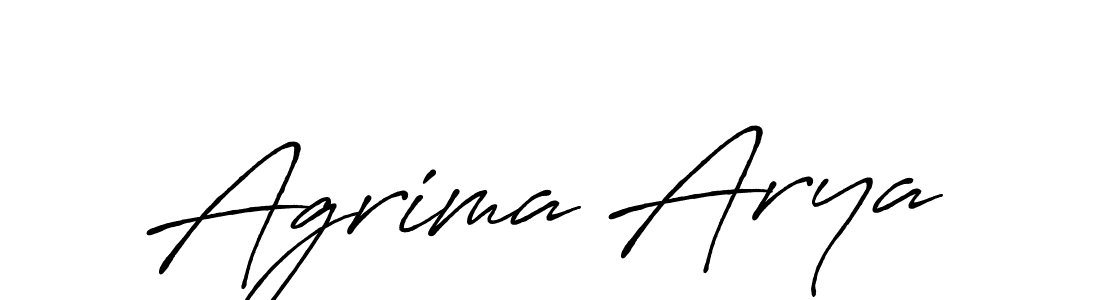 Also we have Agrima Arya name is the best signature style. Create professional handwritten signature collection using Antro_Vectra_Bolder autograph style. Agrima Arya signature style 7 images and pictures png