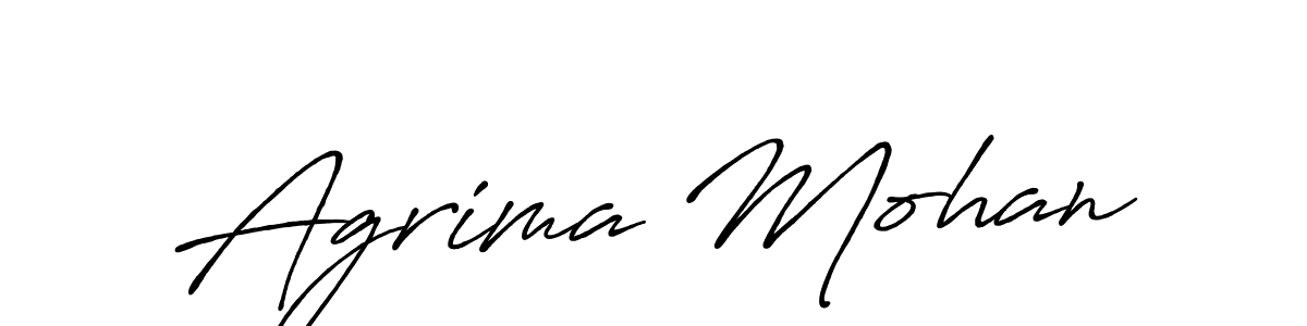 You can use this online signature creator to create a handwritten signature for the name Agrima Mohan. This is the best online autograph maker. Agrima Mohan signature style 7 images and pictures png