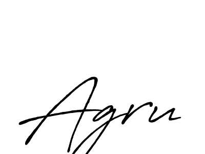 Design your own signature with our free online signature maker. With this signature software, you can create a handwritten (Antro_Vectra_Bolder) signature for name Agru. Agru signature style 7 images and pictures png