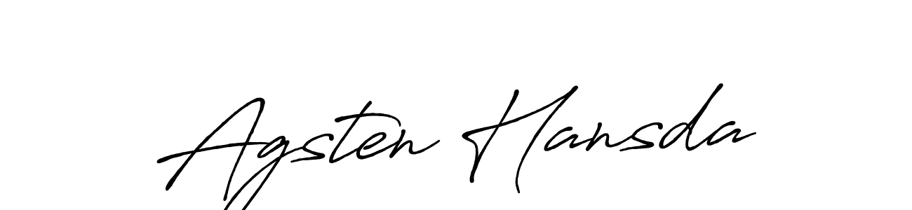 Also we have Agsten Hansda name is the best signature style. Create professional handwritten signature collection using Antro_Vectra_Bolder autograph style. Agsten Hansda signature style 7 images and pictures png
