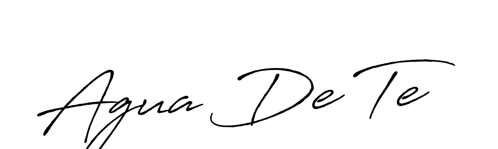 Also You can easily find your signature by using the search form. We will create Agua De Te name handwritten signature images for you free of cost using Antro_Vectra_Bolder sign style. Agua De Te signature style 7 images and pictures png