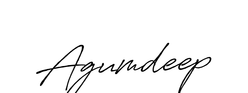 Create a beautiful signature design for name Agumdeep. With this signature (Antro_Vectra_Bolder) fonts, you can make a handwritten signature for free. Agumdeep signature style 7 images and pictures png