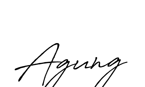 You should practise on your own different ways (Antro_Vectra_Bolder) to write your name (Agung) in signature. don't let someone else do it for you. Agung signature style 7 images and pictures png