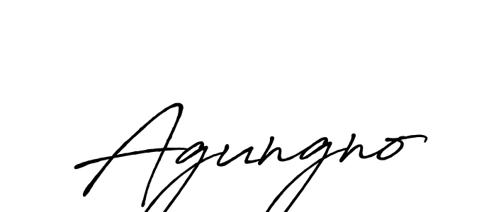 Use a signature maker to create a handwritten signature online. With this signature software, you can design (Antro_Vectra_Bolder) your own signature for name Agungno. Agungno signature style 7 images and pictures png