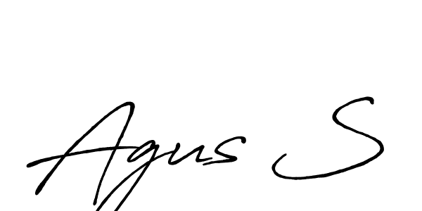 Antro_Vectra_Bolder is a professional signature style that is perfect for those who want to add a touch of class to their signature. It is also a great choice for those who want to make their signature more unique. Get Agus S name to fancy signature for free. Agus S signature style 7 images and pictures png