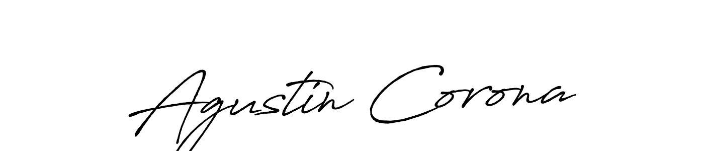 Create a beautiful signature design for name Agustin Corona. With this signature (Antro_Vectra_Bolder) fonts, you can make a handwritten signature for free. Agustin Corona signature style 7 images and pictures png