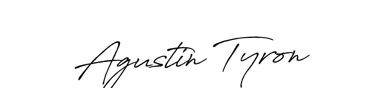 Design your own signature with our free online signature maker. With this signature software, you can create a handwritten (Antro_Vectra_Bolder) signature for name Agustin Tyron. Agustin Tyron signature style 7 images and pictures png