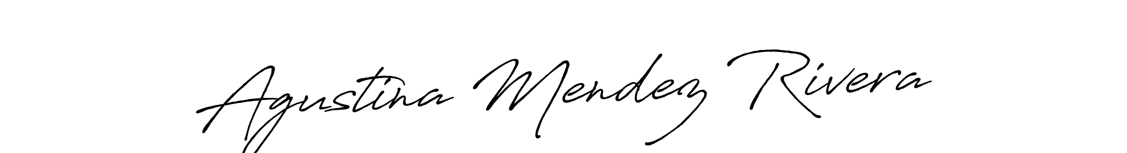 How to make Agustina Mendez Rivera name signature. Use Antro_Vectra_Bolder style for creating short signs online. This is the latest handwritten sign. Agustina Mendez Rivera signature style 7 images and pictures png