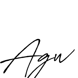 It looks lik you need a new signature style for name Agw. Design unique handwritten (Antro_Vectra_Bolder) signature with our free signature maker in just a few clicks. Agw signature style 7 images and pictures png