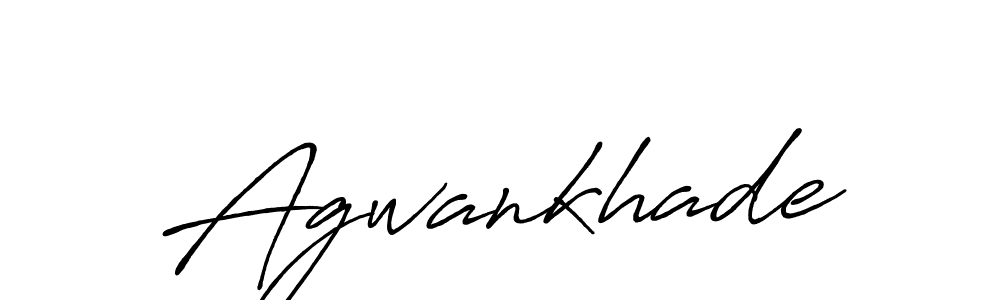Use a signature maker to create a handwritten signature online. With this signature software, you can design (Antro_Vectra_Bolder) your own signature for name Agwankhade. Agwankhade signature style 7 images and pictures png