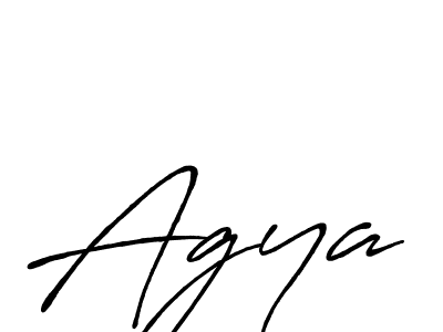 How to make Agya signature? Antro_Vectra_Bolder is a professional autograph style. Create handwritten signature for Agya name. Agya signature style 7 images and pictures png