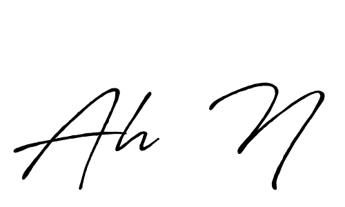 Also we have Ah  N name is the best signature style. Create professional handwritten signature collection using Antro_Vectra_Bolder autograph style. Ah  N signature style 7 images and pictures png