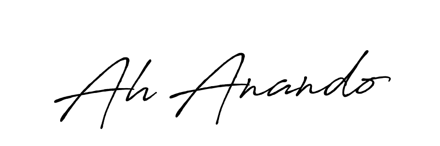 Design your own signature with our free online signature maker. With this signature software, you can create a handwritten (Antro_Vectra_Bolder) signature for name Ah Anando. Ah Anando signature style 7 images and pictures png