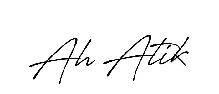 Ah Atik stylish signature style. Best Handwritten Sign (Antro_Vectra_Bolder) for my name. Handwritten Signature Collection Ideas for my name Ah Atik. Ah Atik signature style 7 images and pictures png