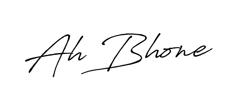 Antro_Vectra_Bolder is a professional signature style that is perfect for those who want to add a touch of class to their signature. It is also a great choice for those who want to make their signature more unique. Get Ah Bhone name to fancy signature for free. Ah Bhone signature style 7 images and pictures png