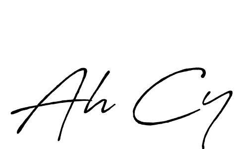 How to Draw Ah Cy signature style? Antro_Vectra_Bolder is a latest design signature styles for name Ah Cy. Ah Cy signature style 7 images and pictures png