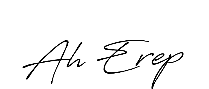 Also You can easily find your signature by using the search form. We will create Ah Erep name handwritten signature images for you free of cost using Antro_Vectra_Bolder sign style. Ah Erep signature style 7 images and pictures png