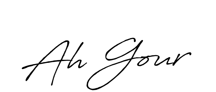 Use a signature maker to create a handwritten signature online. With this signature software, you can design (Antro_Vectra_Bolder) your own signature for name Ah Gour. Ah Gour signature style 7 images and pictures png