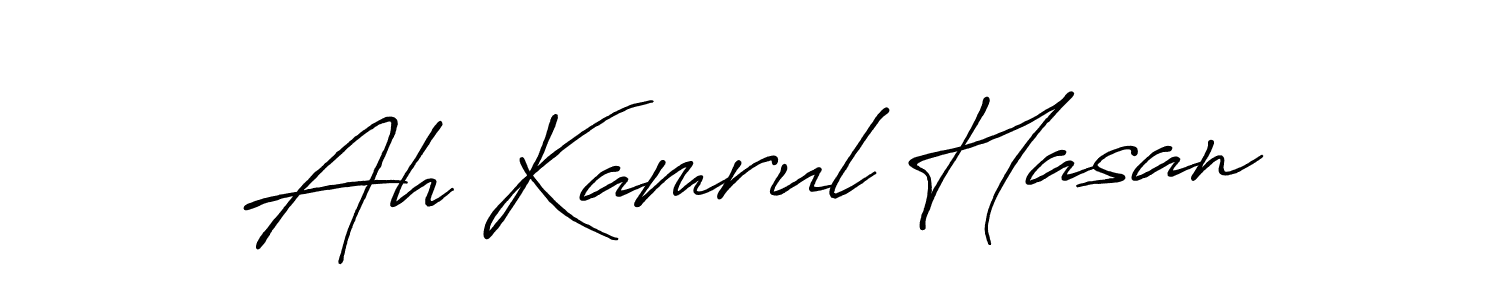How to make Ah Kamrul Hasan signature? Antro_Vectra_Bolder is a professional autograph style. Create handwritten signature for Ah Kamrul Hasan name. Ah Kamrul Hasan signature style 7 images and pictures png