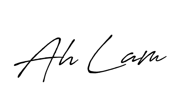 Create a beautiful signature design for name Ah Lam. With this signature (Antro_Vectra_Bolder) fonts, you can make a handwritten signature for free. Ah Lam signature style 7 images and pictures png