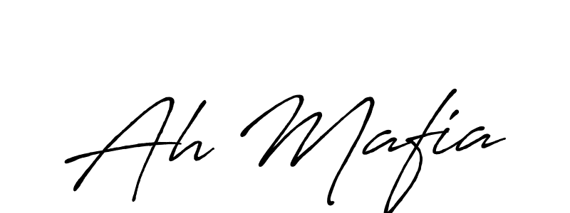 Create a beautiful signature design for name Ah Mafia. With this signature (Antro_Vectra_Bolder) fonts, you can make a handwritten signature for free. Ah Mafia signature style 7 images and pictures png