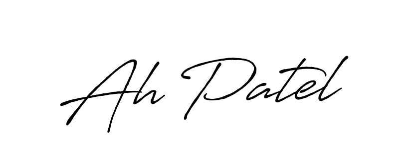 Antro_Vectra_Bolder is a professional signature style that is perfect for those who want to add a touch of class to their signature. It is also a great choice for those who want to make their signature more unique. Get Ah Patel name to fancy signature for free. Ah Patel signature style 7 images and pictures png