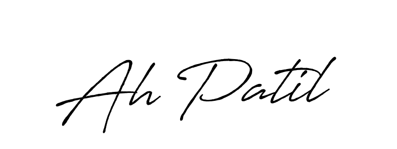 Create a beautiful signature design for name Ah Patil. With this signature (Antro_Vectra_Bolder) fonts, you can make a handwritten signature for free. Ah Patil signature style 7 images and pictures png