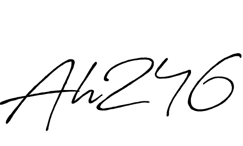 if you are searching for the best signature style for your name Ah246. so please give up your signature search. here we have designed multiple signature styles  using Antro_Vectra_Bolder. Ah246 signature style 7 images and pictures png