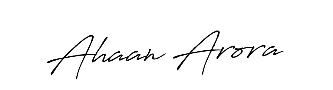 Make a beautiful signature design for name Ahaan Arora. With this signature (Antro_Vectra_Bolder) style, you can create a handwritten signature for free. Ahaan Arora signature style 7 images and pictures png