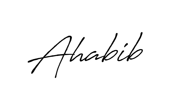 Design your own signature with our free online signature maker. With this signature software, you can create a handwritten (Antro_Vectra_Bolder) signature for name Ahabib. Ahabib signature style 7 images and pictures png