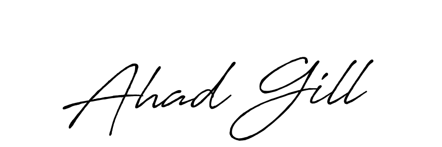 You can use this online signature creator to create a handwritten signature for the name Ahad Gill. This is the best online autograph maker. Ahad Gill signature style 7 images and pictures png