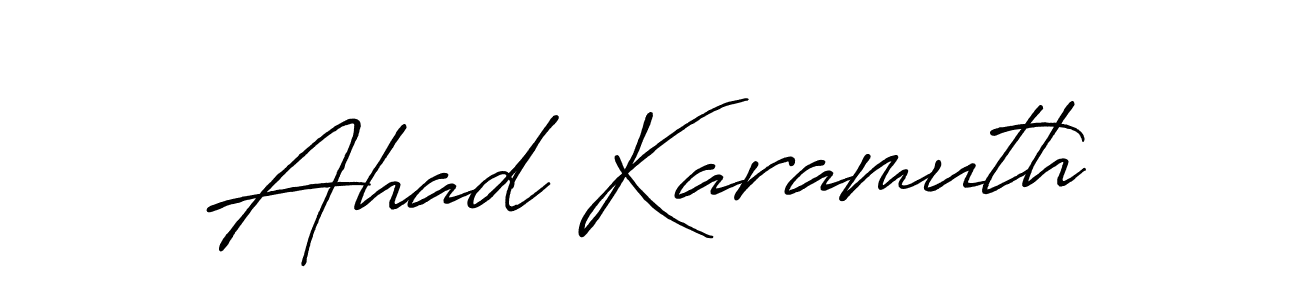 Design your own signature with our free online signature maker. With this signature software, you can create a handwritten (Antro_Vectra_Bolder) signature for name Ahad Karamuth. Ahad Karamuth signature style 7 images and pictures png