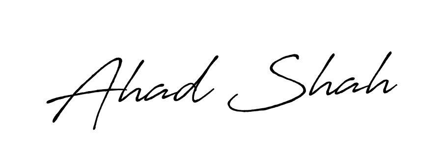 Use a signature maker to create a handwritten signature online. With this signature software, you can design (Antro_Vectra_Bolder) your own signature for name Ahad Shah. Ahad Shah signature style 7 images and pictures png