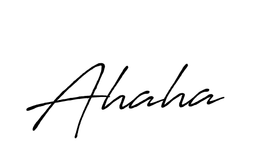 Design your own signature with our free online signature maker. With this signature software, you can create a handwritten (Antro_Vectra_Bolder) signature for name Ahaha. Ahaha signature style 7 images and pictures png