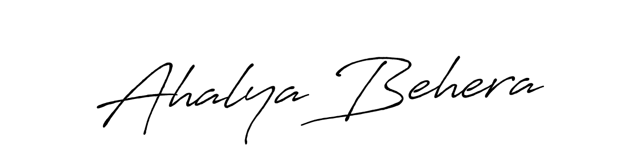 Design your own signature with our free online signature maker. With this signature software, you can create a handwritten (Antro_Vectra_Bolder) signature for name Ahalya Behera. Ahalya Behera signature style 7 images and pictures png