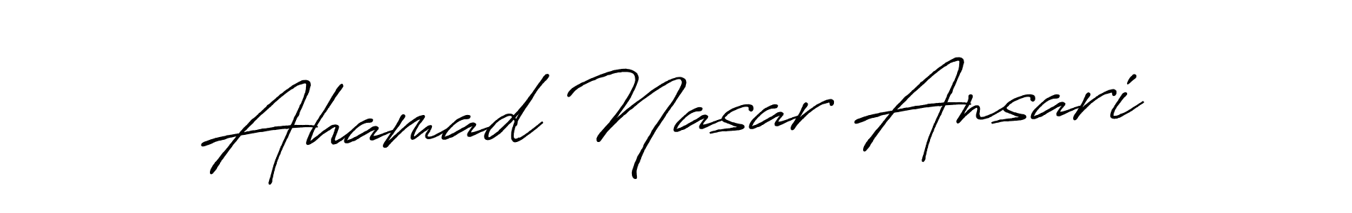 You can use this online signature creator to create a handwritten signature for the name Ahamad Nasar Ansari. This is the best online autograph maker. Ahamad Nasar Ansari signature style 7 images and pictures png