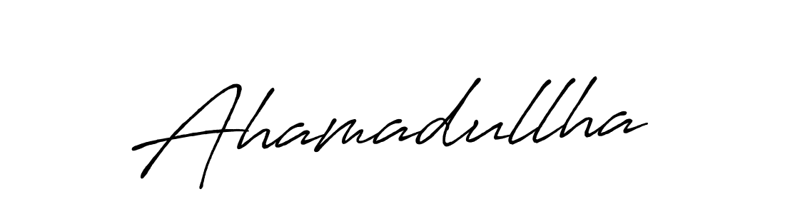 How to make Ahamadullha signature? Antro_Vectra_Bolder is a professional autograph style. Create handwritten signature for Ahamadullha name. Ahamadullha signature style 7 images and pictures png